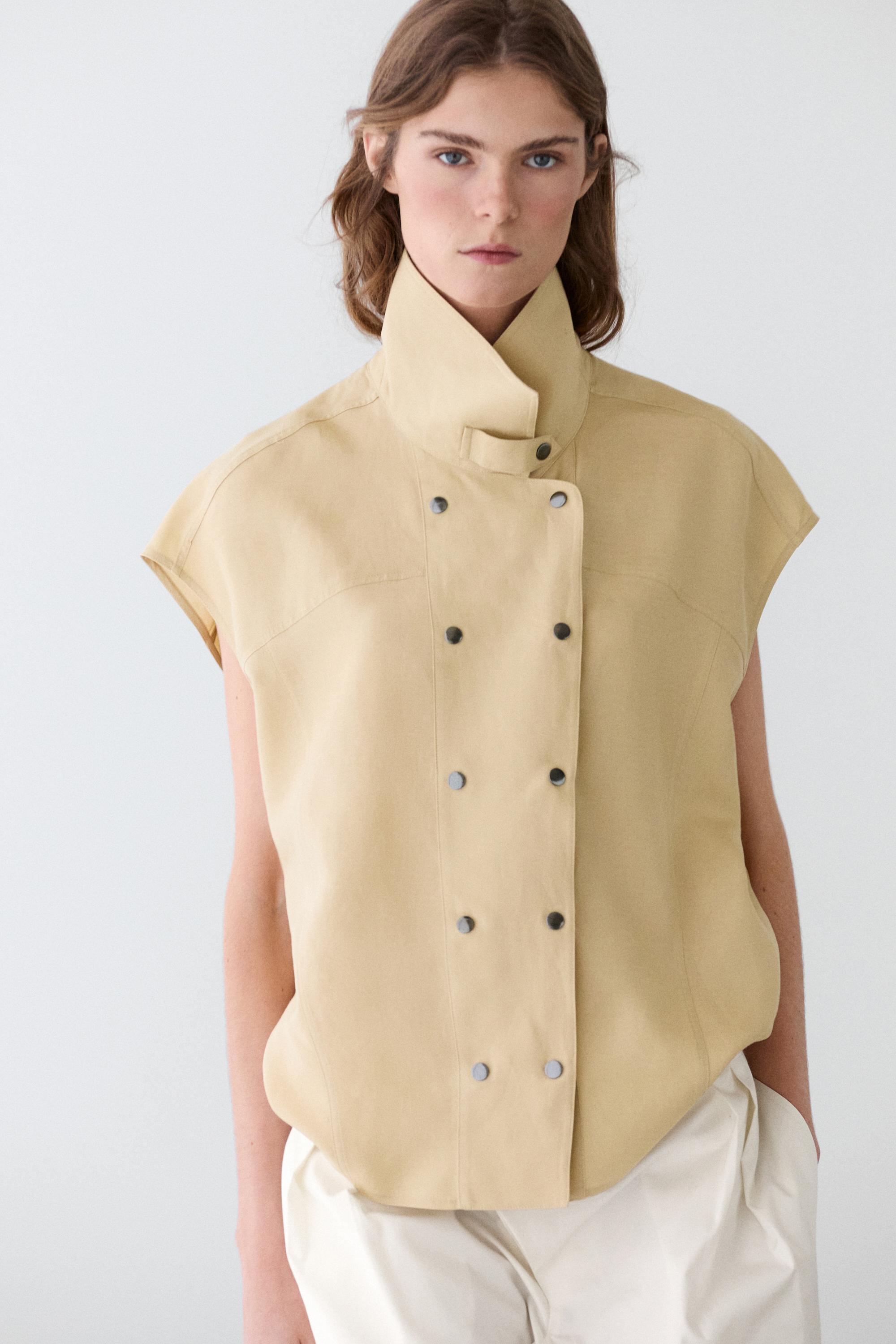 Chemise manches courtes boutons-pression